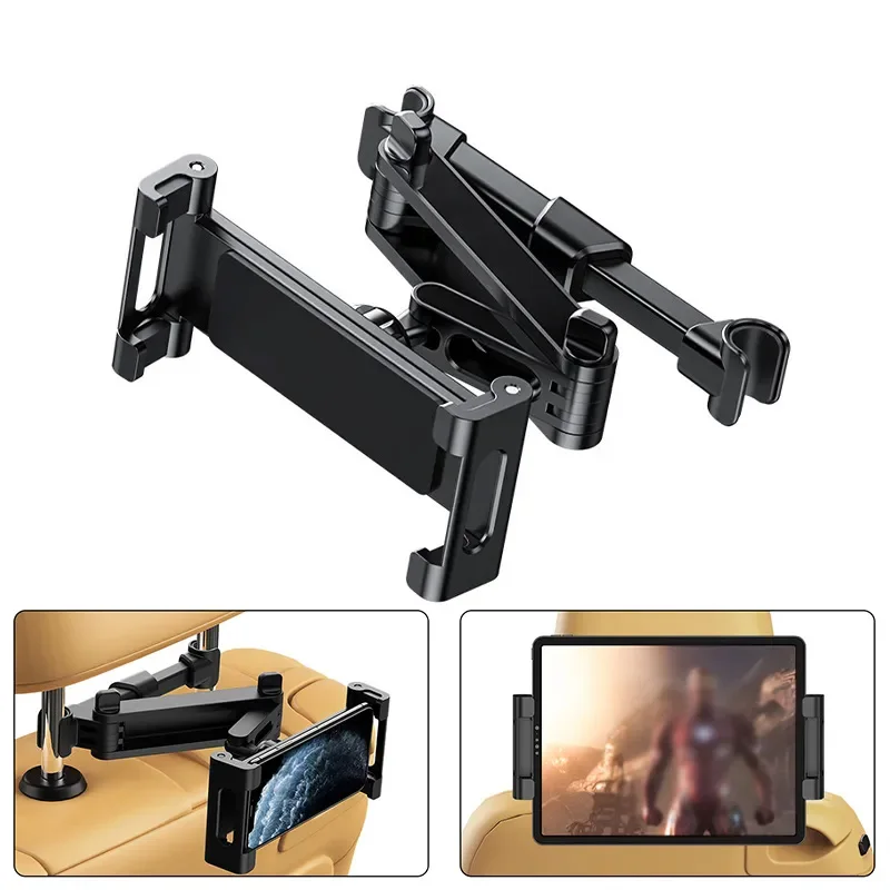 Tablet Accessories Must Have - ที่วางโทรศัพท์มือถือและแท็บเล็ตในรถยนต์ หมุนได้ 360 องศา ปรับได้ ยืดหดได้