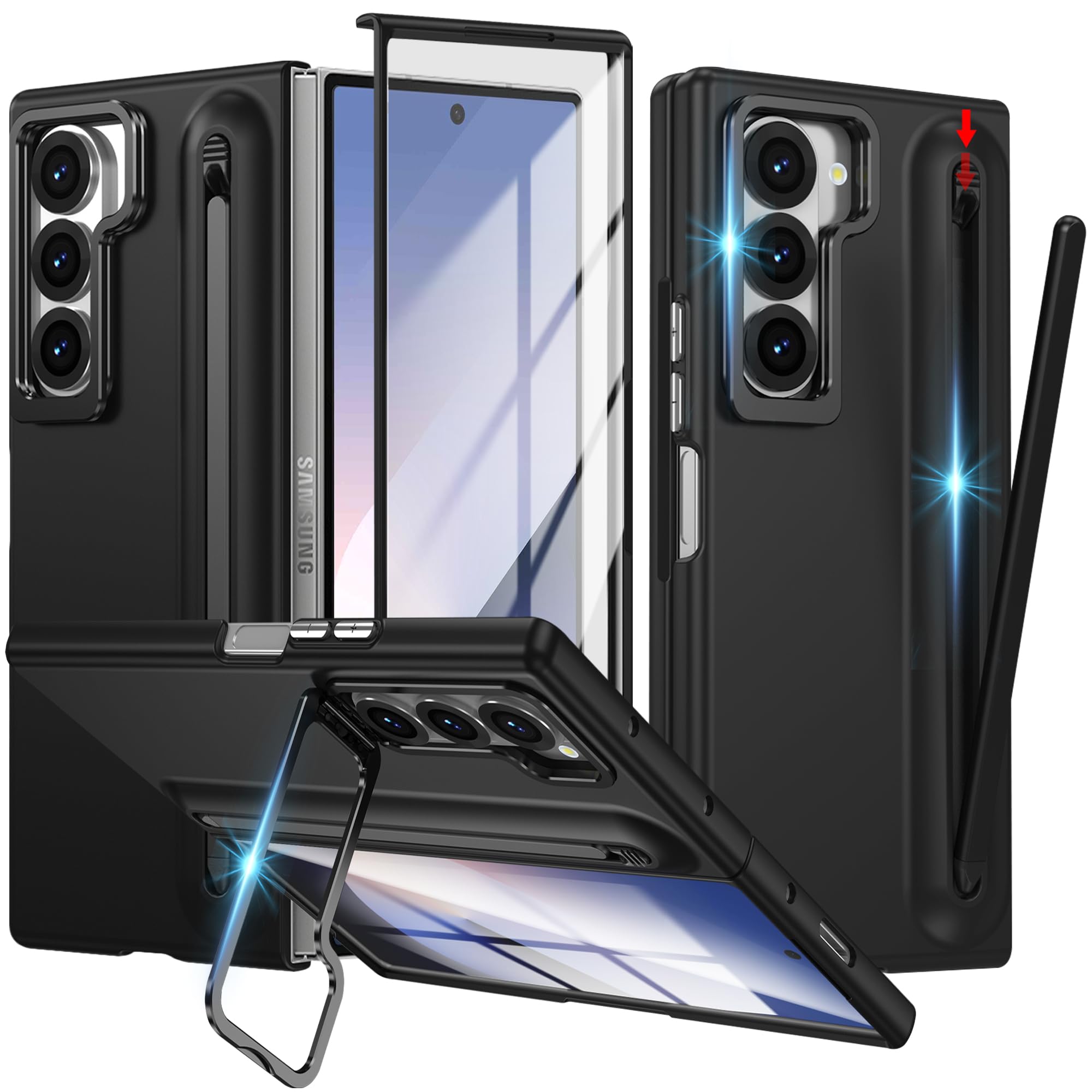 Windows Tablet Accessories - ผู้ถือเลนส์โลหะฝาครอบโทรศัพท์สําหรับ Samsung Galaxy Z พับ 7