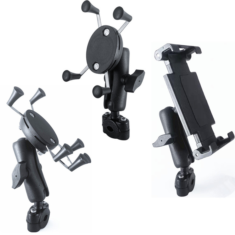 Tablet Accessories Must Have - ที่ยึดโทรศัพท์มือถือแบบติดพนักพิงศีรษะเบาะหลังรถยนต์อเนกประสงค์ พร้อมแขนยึดแบบสองขา สำหรับไอแพดและโทรศัพท์มือถือ สำหรับติดตั้งบนแท่น Ram Mount