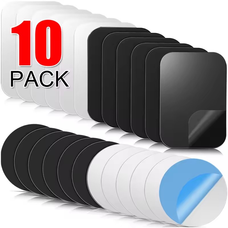 Tablet Accessories Must Have - แผ่นโลหะแม่เหล็กบางสำหรับที่วางโทรศัพท์ในรถยนต์ แผ่นเหล็กอเนกประสงค์ สติ๊กเกอร์แม่เหล็กสำหรับแท็บเล็ต โต๊ะทำงาน และที่วางโทรศัพท์มือถือ