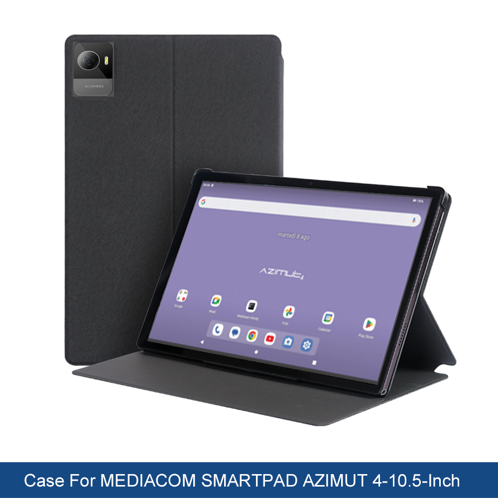 Chuwi Tablet Accessories - กรณีสำหรับ MEDIACOM SMARTPAD AZIMUT 4 10.5''นิ้วแท็บเล็ตเคสขาตั้งป้องกันเปลือกพรีเมี่ยม