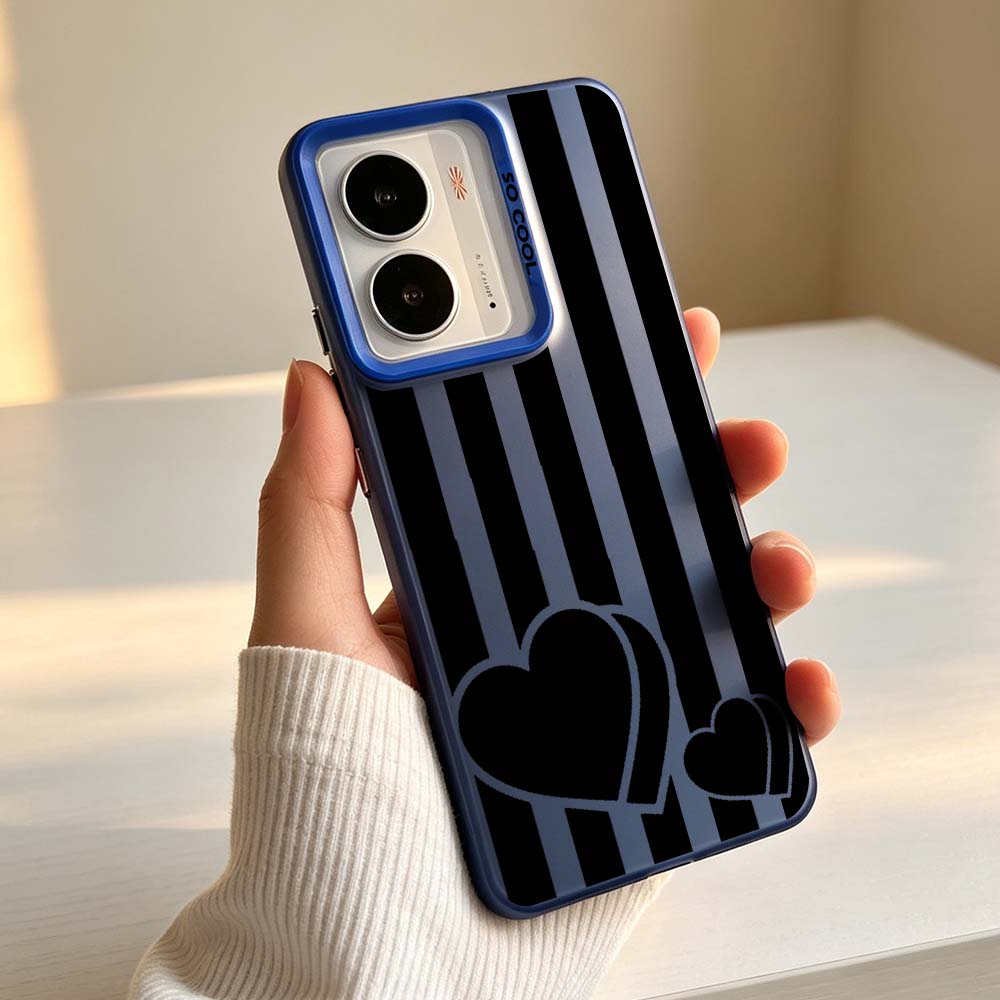 เคสโทรศัพท์สีเงินลายแถบสีดำสำห - Realme C67 บทวิจารณ์และราคา