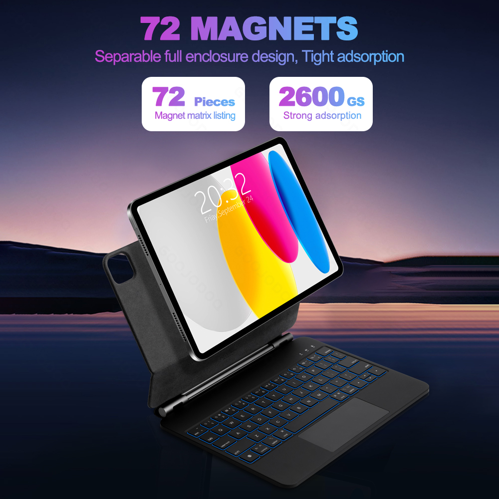 คีย์บอร์ด GOOJODOQ สำหรับ iPad - Tablet Accessories Choice Store บทวิจารณ์และราคา