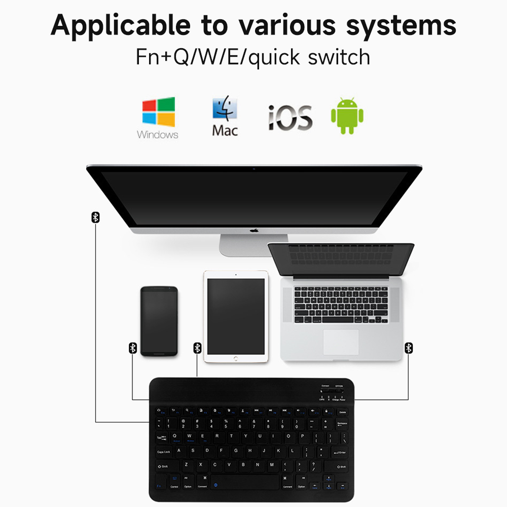 คีย์บอร์ดบลูทูธสำหรับ iOS Andr - Windows Tablet Accessories บทวิจารณ์และราคา