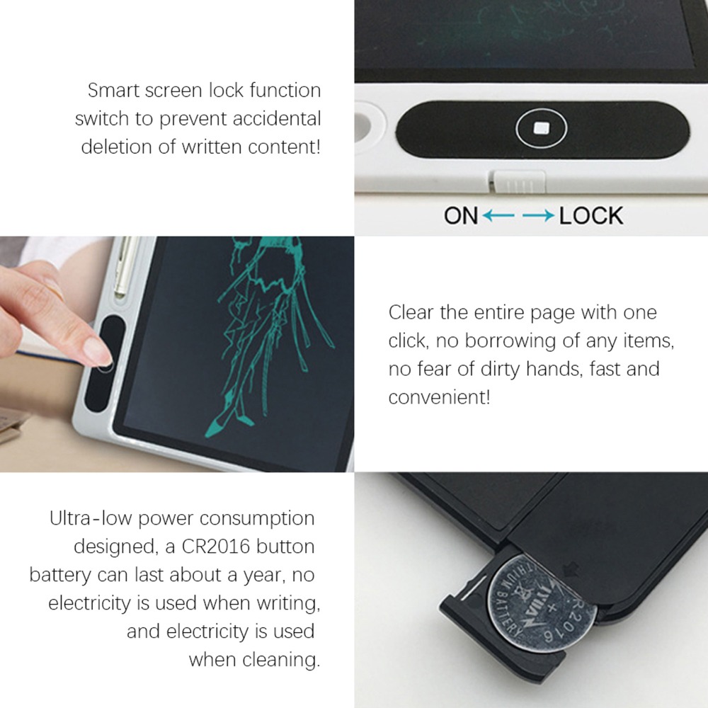 แท็บเล็ต LCD สีดำขนาดเล็ก กระด - Tablet Sleeves & Cases Ipad Accessories บทวิจารณ์และราคา