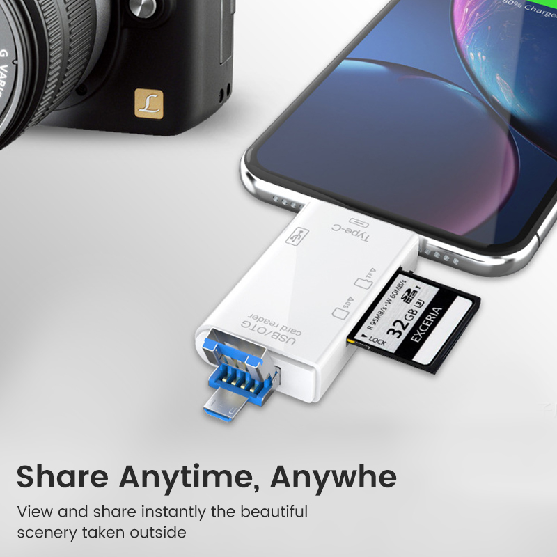 เครื่องอ่านการ์ด USB Type C 6  - Tablet Reading Accessories บทวิจารณ์และราคา