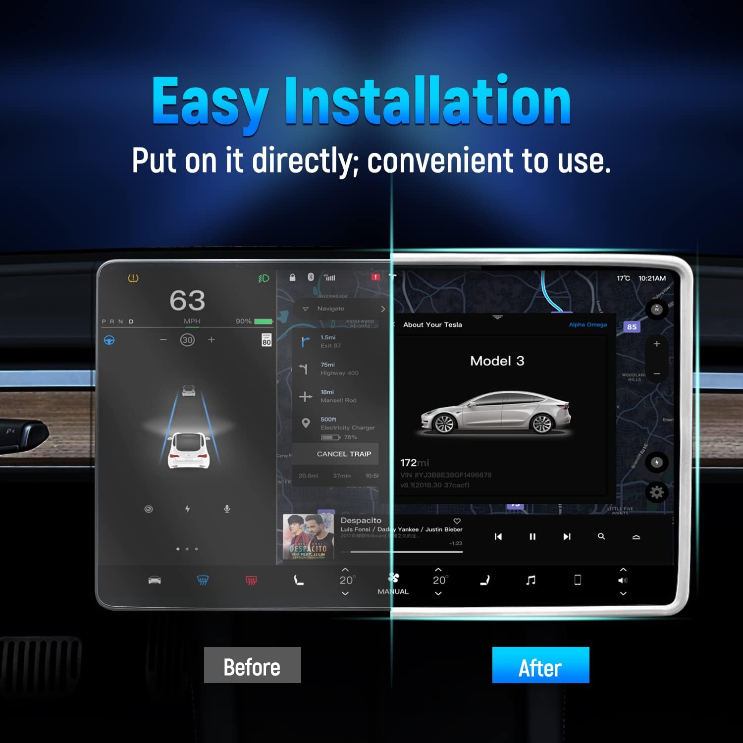 สําหรับTeslaรุ่น 3 Y Highlandป - Tesla Tablet Accessories บทวิจารณ์และราคา