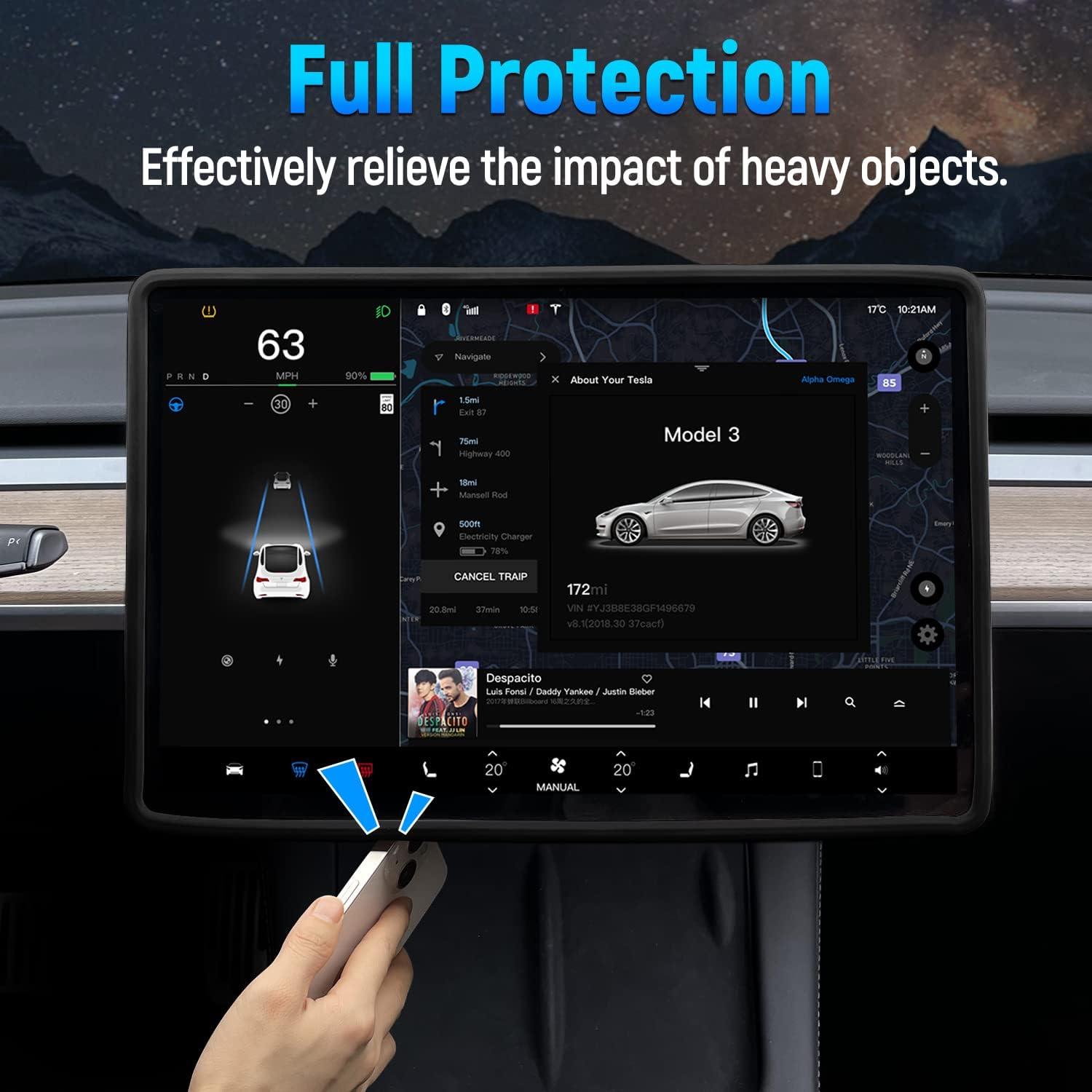 สําหรับTeslaรุ่น 3 Y Highlandป - Tesla Tablet Accessories บทวิจารณ์และราคา