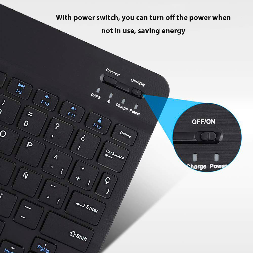 คีย์บอร์ดไร้สายบลูทูธสำหรับแอน - Windows Tablet Accessories บทวิจารณ์และราคา