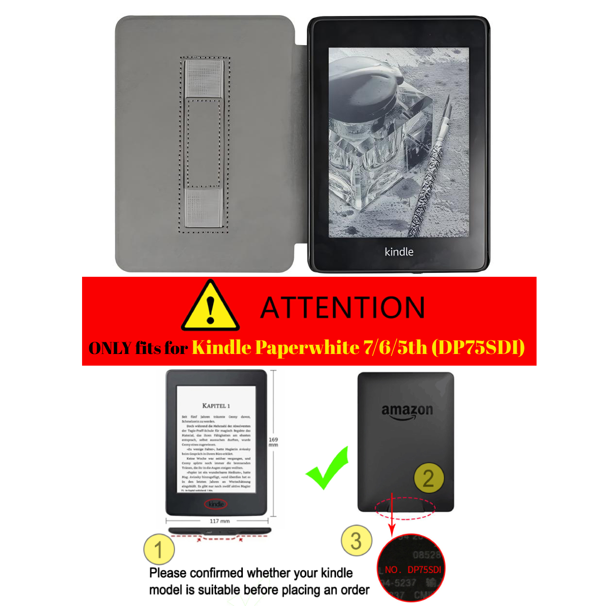 เคสสำหรับ Kindle Paperwhite 7t - Kindle Tablet Accessories บทวิจารณ์และราคา