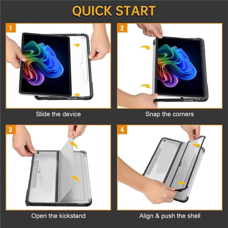 เคสฝาพับแข็ง AT82-TPU สำหรับ M - Microsoft Tablet Accessories บทวิจารณ์และราคา